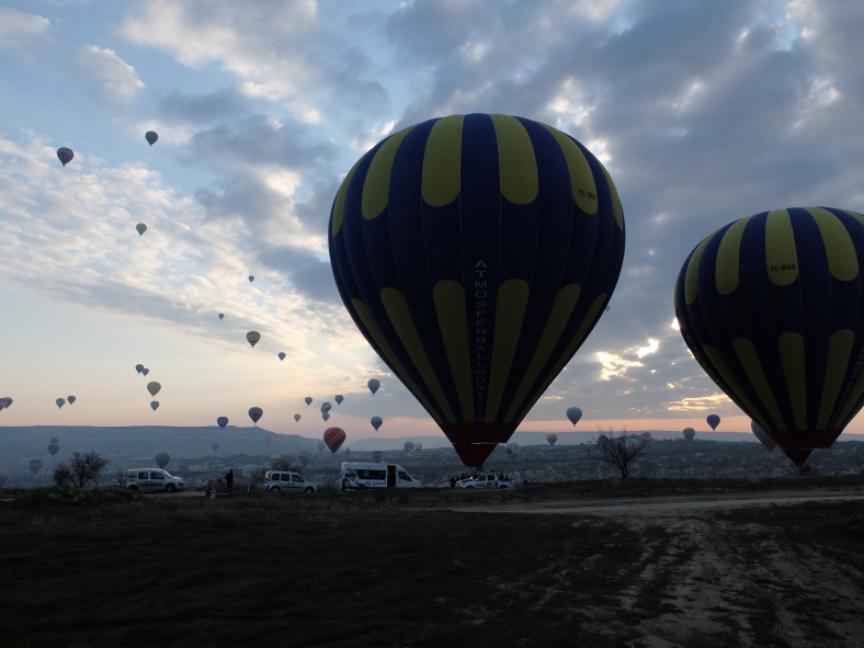Balloons at dawn